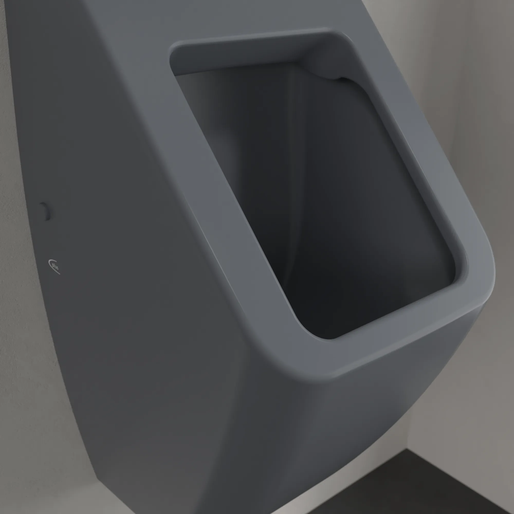 Absaug-Urinal DirectFlush „Venticello“, Befestigung verdeckt, ohne Zielobjekt, Zulauf verdeckt 28,5 × 32 × 54,5 cm in Graphite Absaug-Urinal DirectFlush „Venticello“, Befestigung verdeckt, ohne Zielobjekt, Zulauf verdeckt 28,5 × 32 × 54,5 cm in Graphite