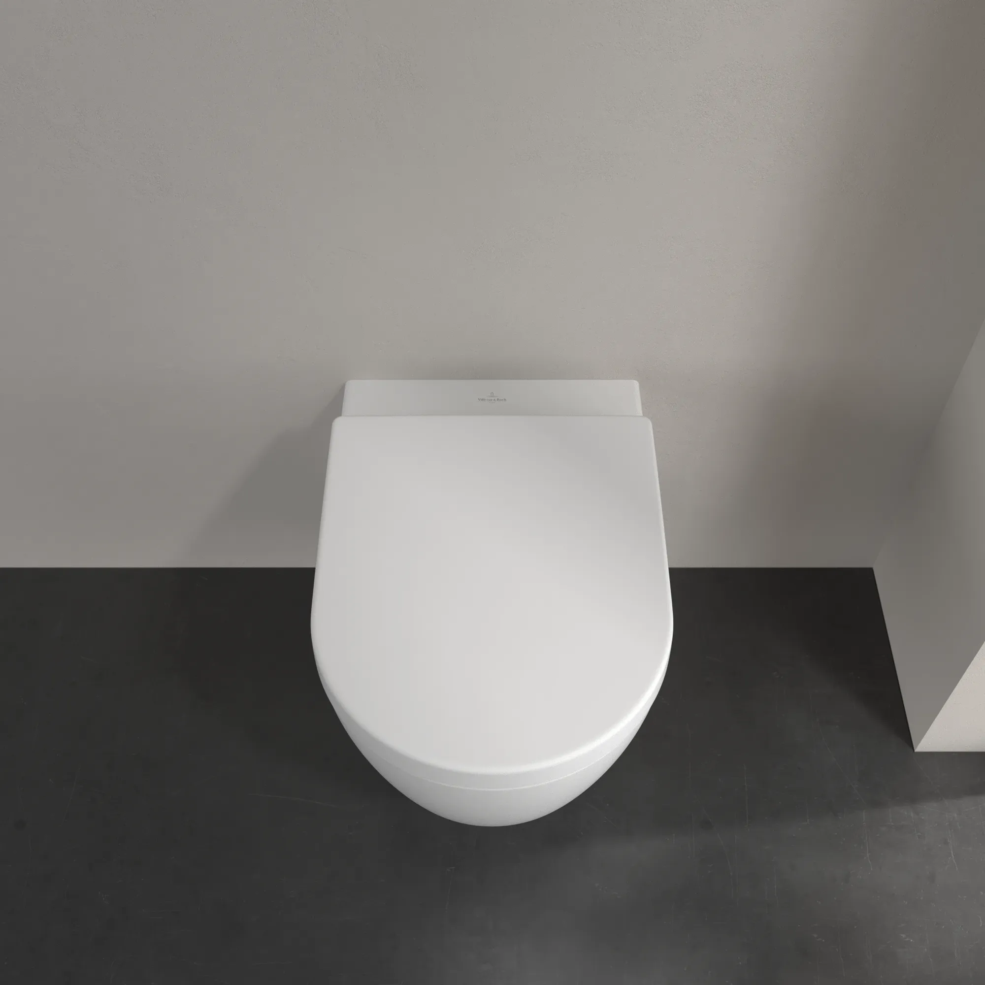 Wand-Tiefspül-WC Combi-Pack DirectFlush „Avento“ 37 × 31,5 cm in Stone White, ohne Spülrand