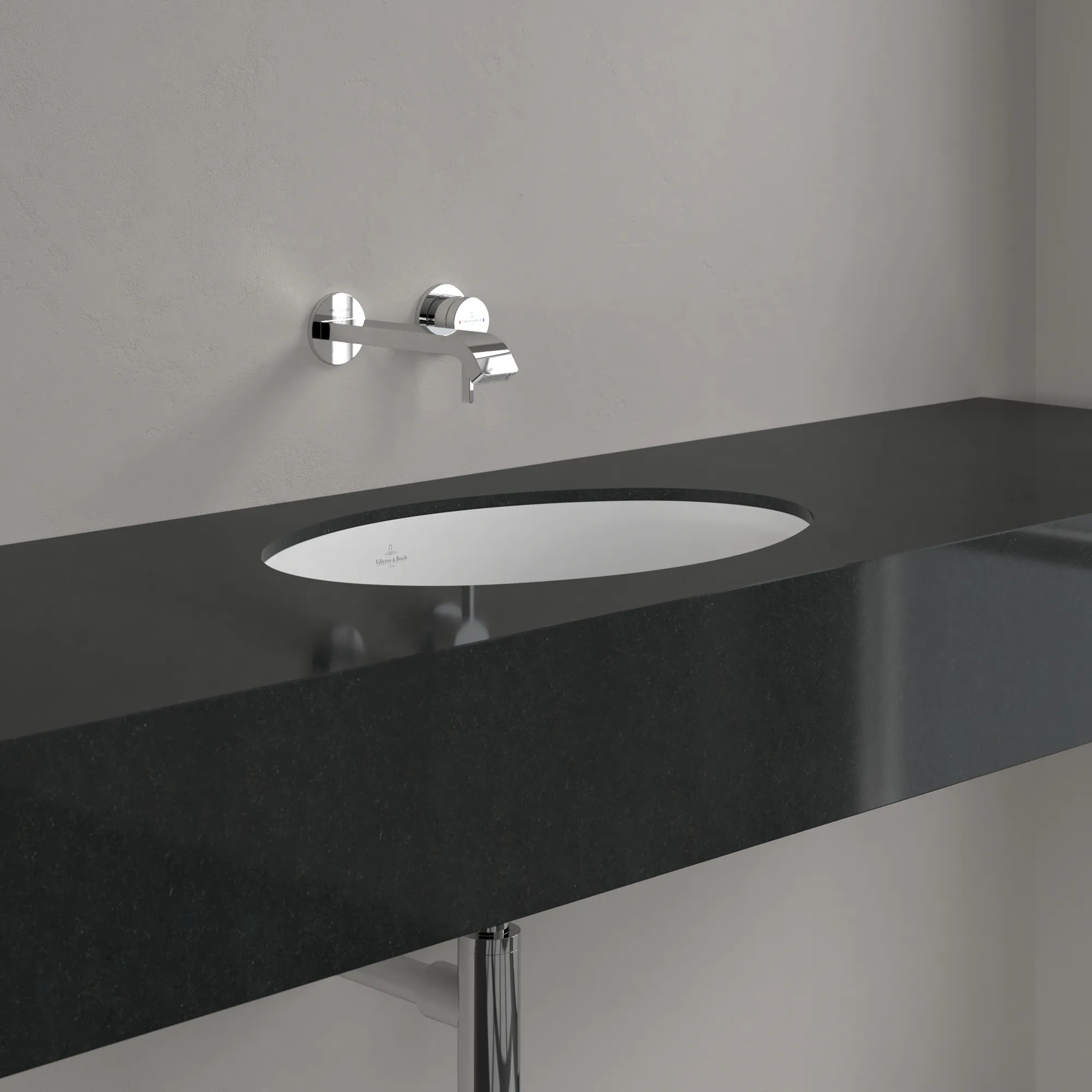 Villeroy & Boch Evana Unterbauwaschbecken oval, weiß Alpin CeramicPlus, 500 x 350 x 215 mm, Höhe 200 mm, mit Überlauf, glänzende Oberfläche Villeroy & Boch Evana Unterbauwaschbecken oval, weiß Alpin CeramicPlus, 500 x 350 x 215 mm, Höhe 200 mm, mit Überlauf, glänzende Oberfläche