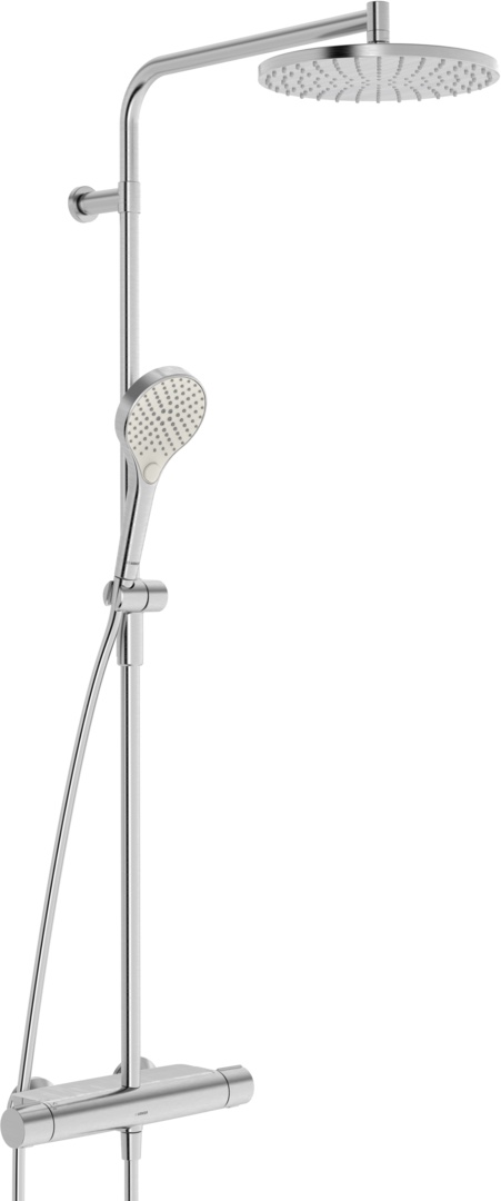 Zweihand-Duscharmatur „Viva“ in Stahl gebürstet Zweihand-Duscharmatur „Viva“ in Stahl gebürstet