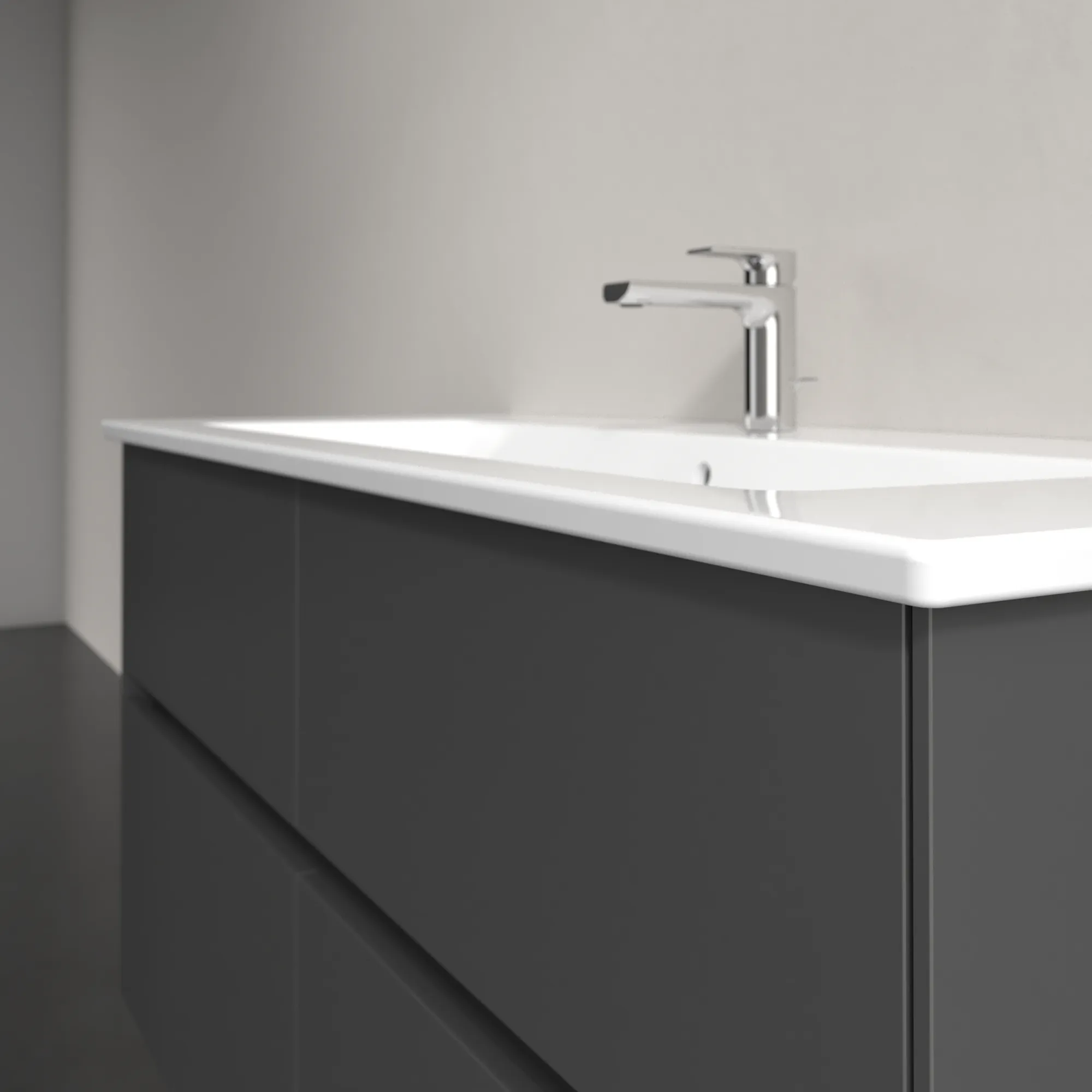 Villeroy & Boch Waschtischunterschrank „Collaro“ 1161 × 610 × 480 mm Graphite, mit Beleuchtung, für Becken mittig Villeroy & Boch Waschtischunterschrank „Collaro“ 1161 × 610 × 480 mm Graphite, mit Beleuchtung, für Becken mittig