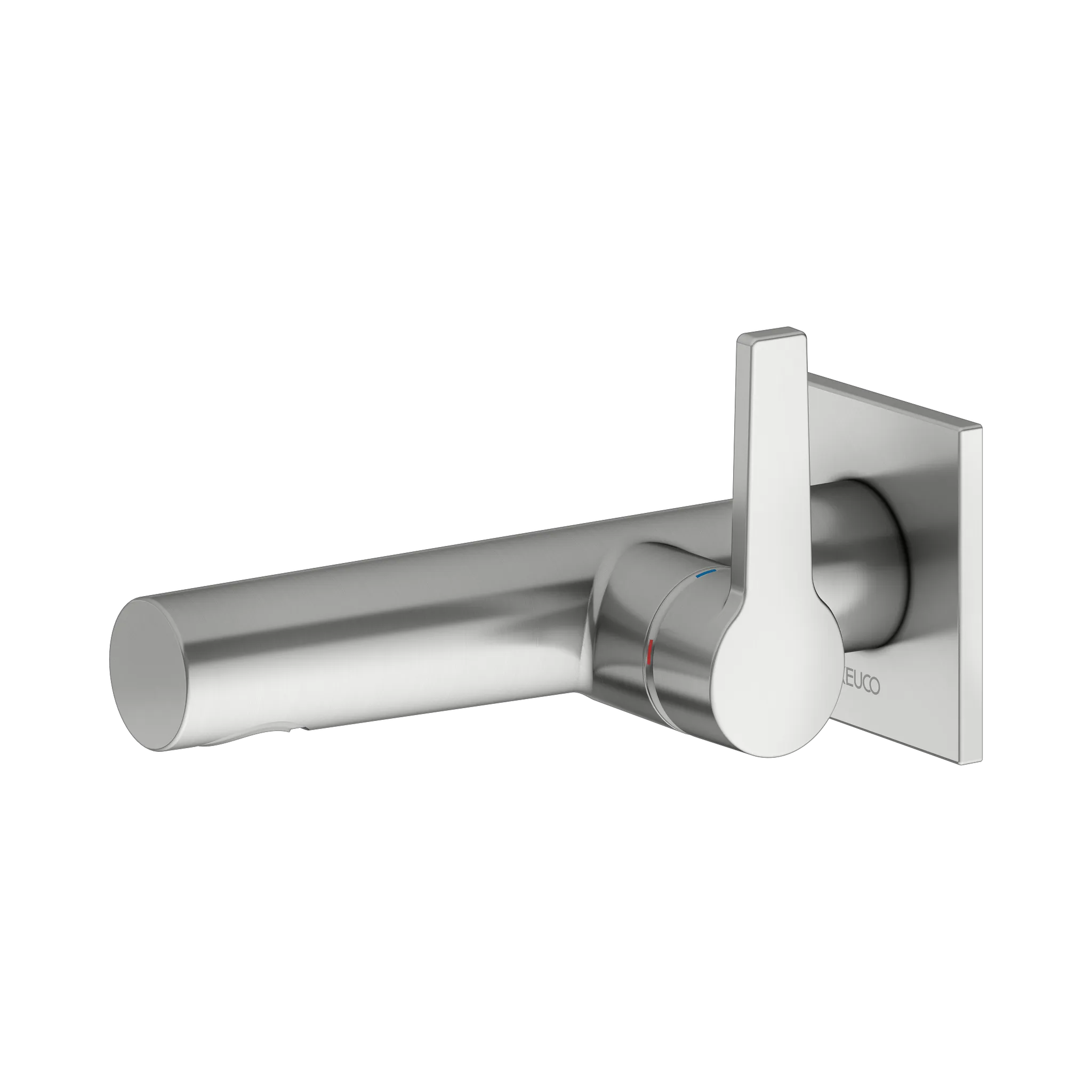 KEUCO EDITION 11 Einhebel-Waschtischmischer Unterputz 1 Loch für Wandmontage Ausladung 165 mm Edelstahl-finish