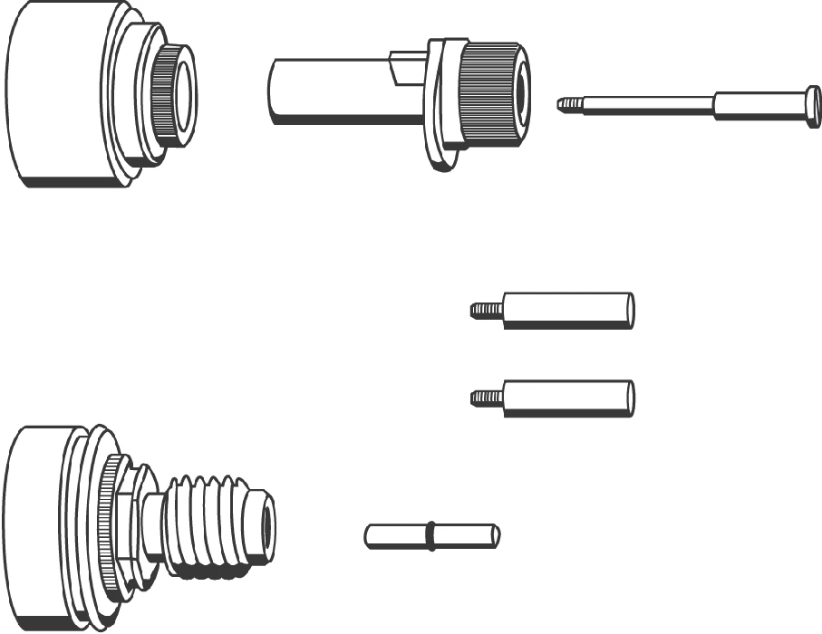 Verlängerungsset 47540, 27,5mm, für Sentosa 19666, Europlus 19681