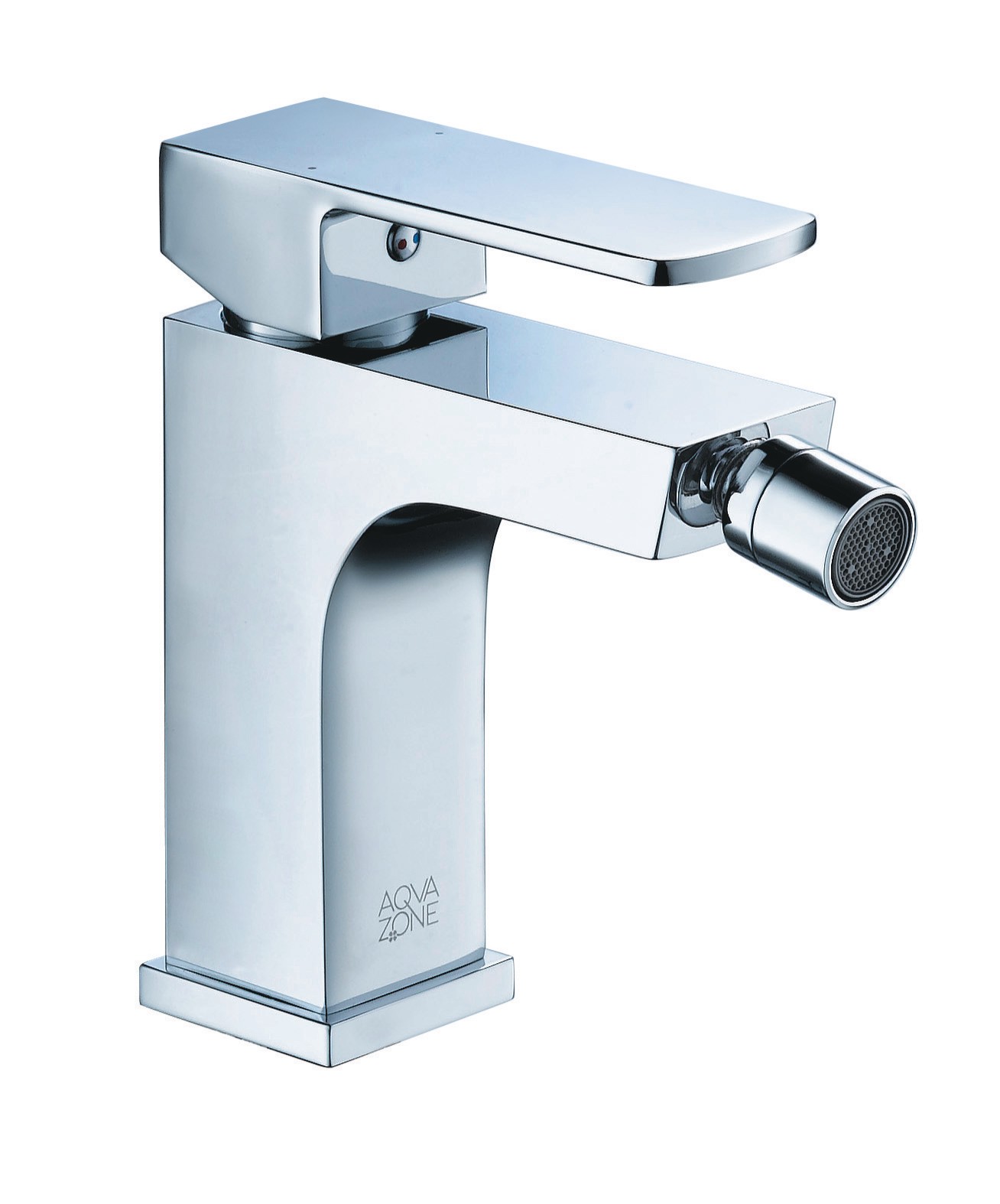 Bidet-Einhandbatterie AqvaDesign - eckig - Klick-Klack-Ablaufgarnitur 1"1/4 - Kartusche mit keramischen Dichtscheiben - Heisswassersperre - Wassermengendurchflussregulierung - flexible Druckschläuche 3/8", DVGW W270 - chrom Bidet-Einhandbatterie AqvaDesign - eckig - Klick-Klack-Ablaufgarnitur 1"1/4 - Kartusche mit keramischen Dichtscheiben - Heisswassersperre - Wassermengendurchflussregulierung - flexible Druckschläuche 3/8", DVGW W270 - chrom