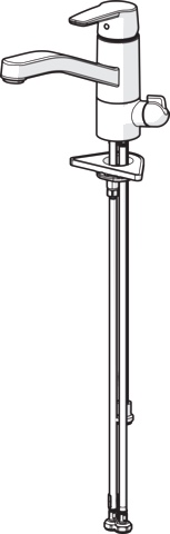 Hansa Einhand-Küchenarmatur „Polo“ Ausladung 215 mm in chrom Hansa Einhand-Küchenarmatur „Polo“ Ausladung 215 mm in chrom