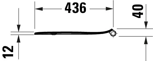 Duravit Univ.WC-Sitz D-shaped Tief 451mm Ülap Absenkaut. abnehmb. Scharn. Edelst. We