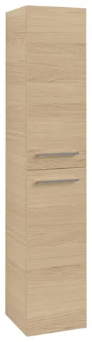 Villeroy & Boch Hochschrank „Avento“ 35 × 176 × 37,2 × 37,2 cm Nordic Oak, Anschlag rechts, Soft Closing, 2 Türen