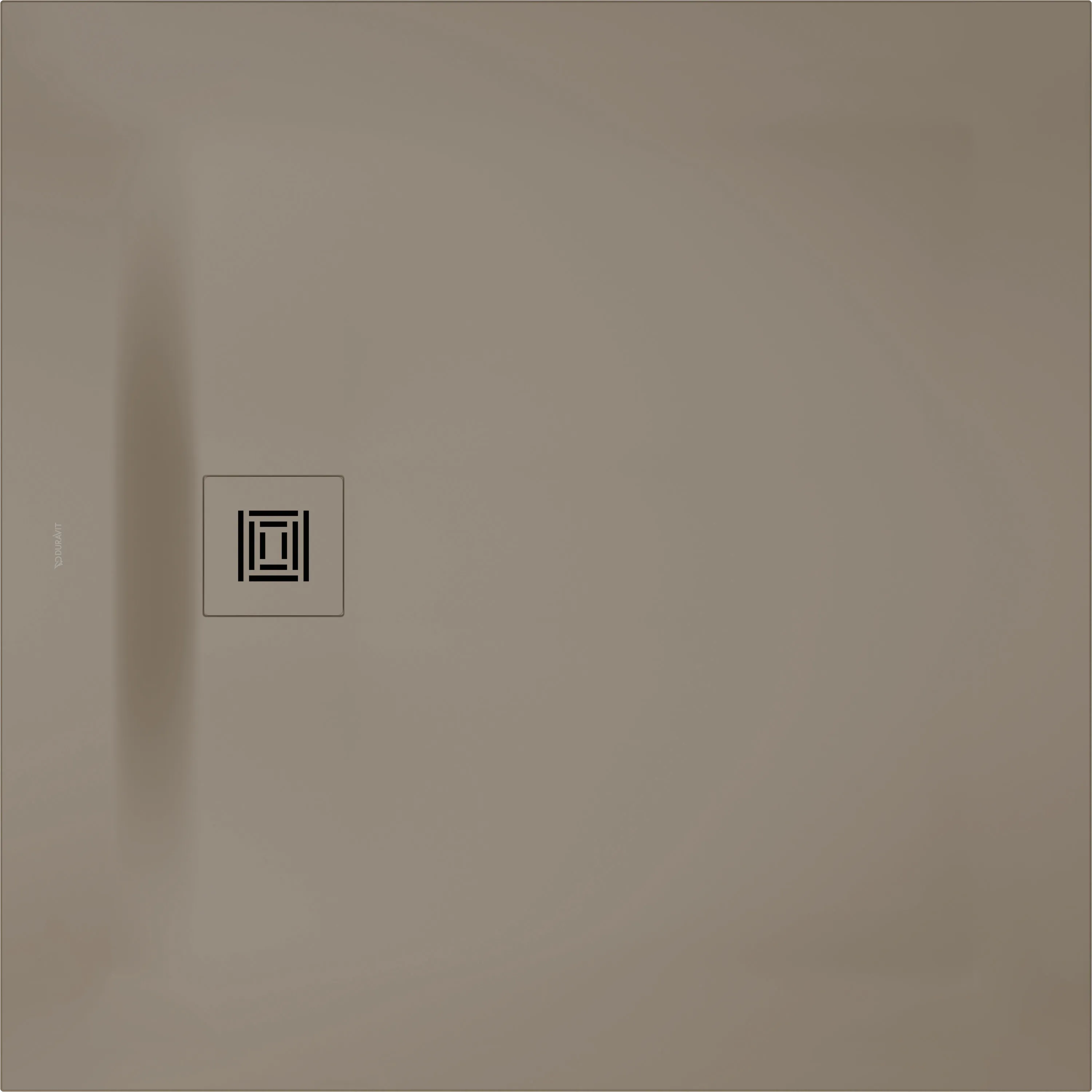 Duravit quadrat Duschwanne „Sustano“ 100 × 100 cm in Greige Matt