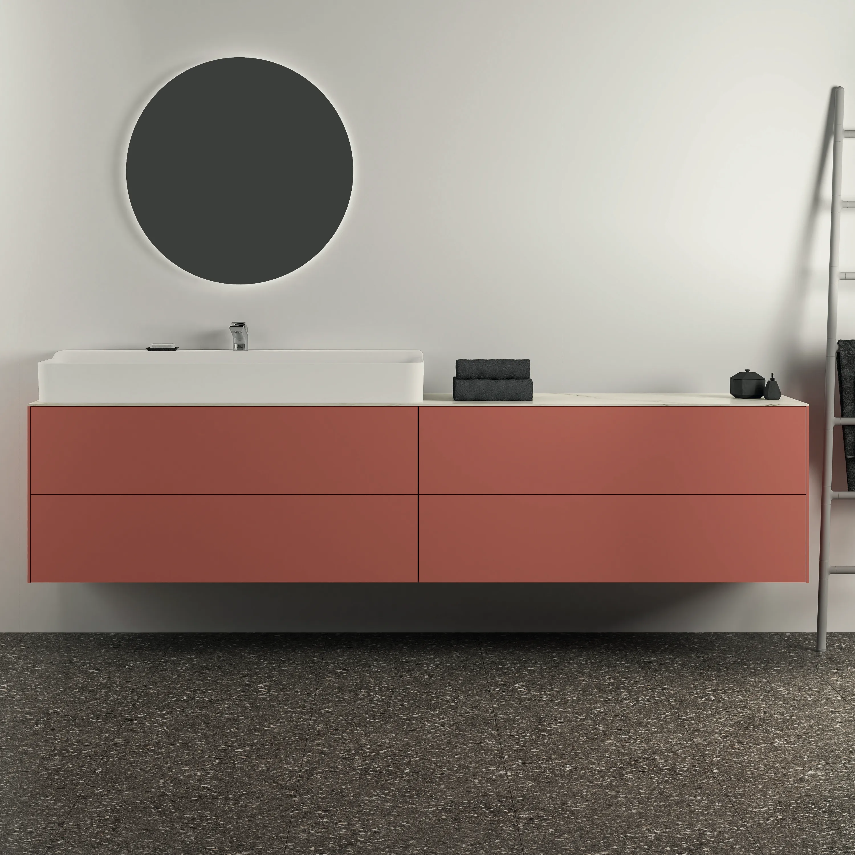 Ideal Standard Waschtischunterschrank Conca, 4 Auszüge, ohne Platte, 2385x505x540 mm, Sunset Ideal Standard Waschtischunterschrank Conca, 4 Auszüge, ohne Platte, 2385x505x540 mm, Sunset
