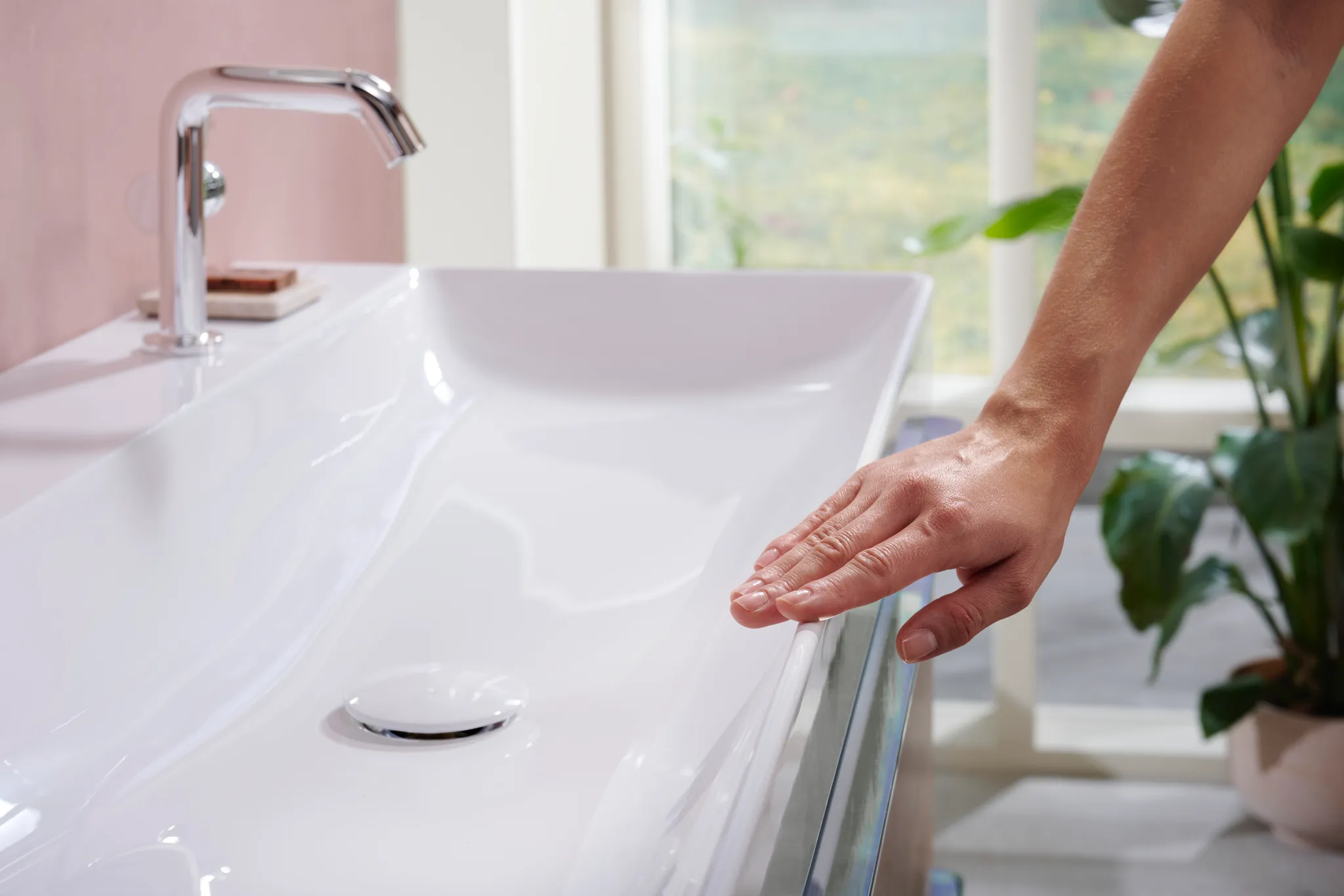 Hansgrohe Tecturis S Einhebel-Waschtischmischer 110 Fine CoolStart EcoSmart+ ohne Ablaufgarnitur, Chrom Hansgrohe Tecturis S Einhebel-Waschtischmischer 110 Fine CoolStart EcoSmart+ ohne Ablaufgarnitur, Chrom