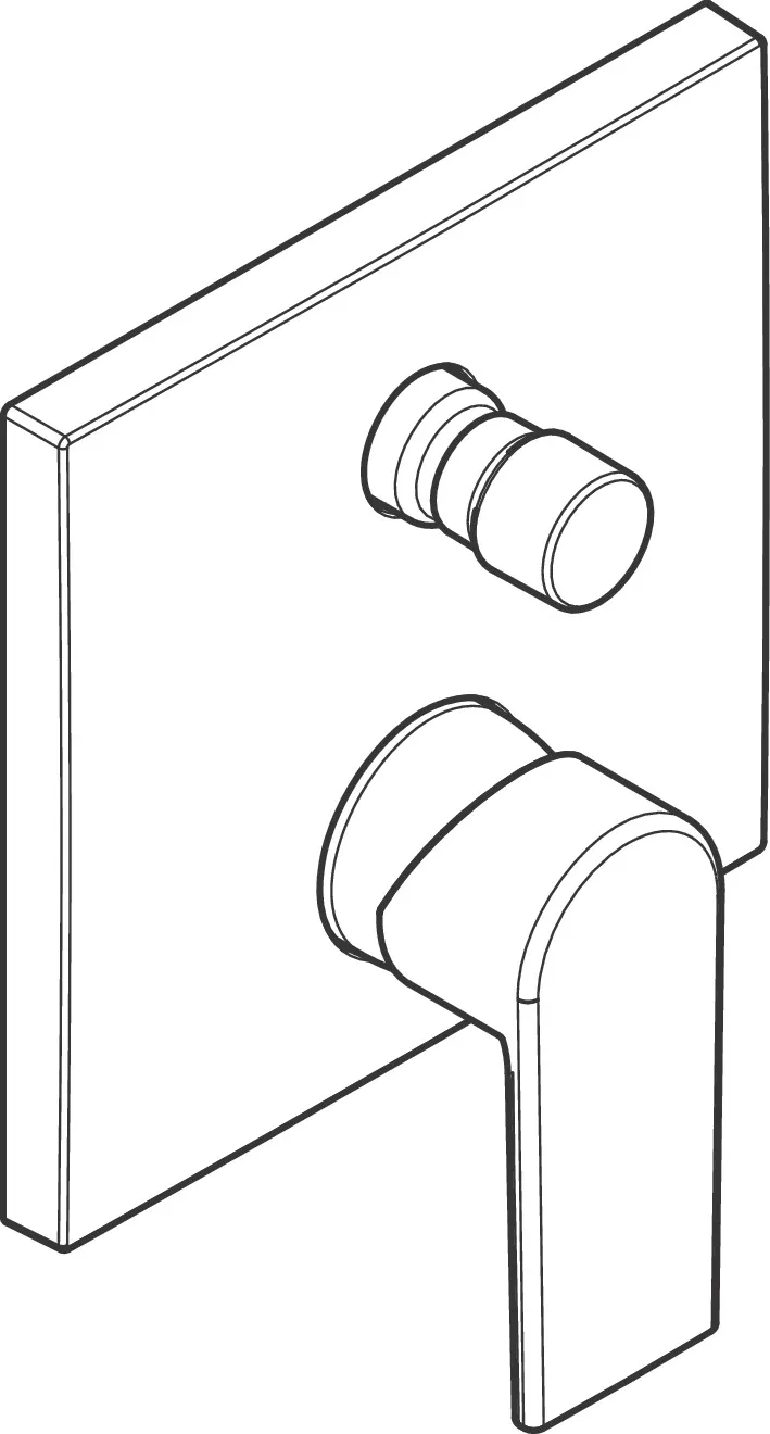 Wannenmischer Unterputz Vernis Shape Fertigset chrom Wannenmischer Unterputz Vernis Shape Fertigset chrom