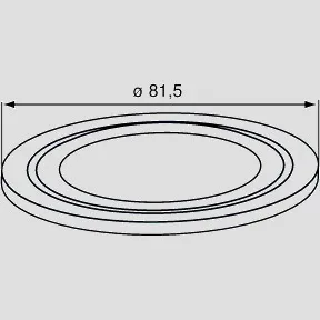SANIT Lippendichtung 81,5x8,8 für