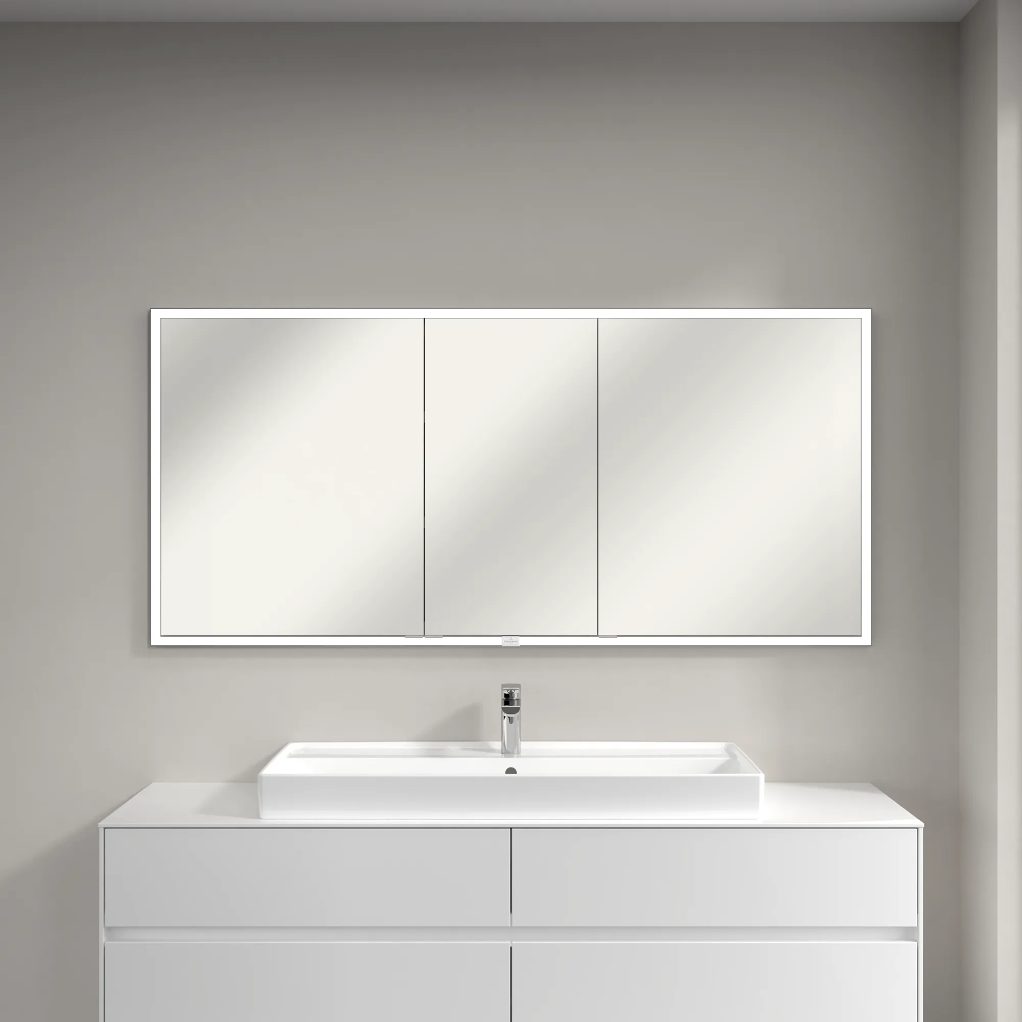 Villeroy & Boch Einbau-Spiegelschrank „My View Now“ 1600 × 750 × 168 mm in White Matt Villeroy & Boch Einbau-Spiegelschrank „My View Now“ 1600 × 750 × 168 mm in White Matt
