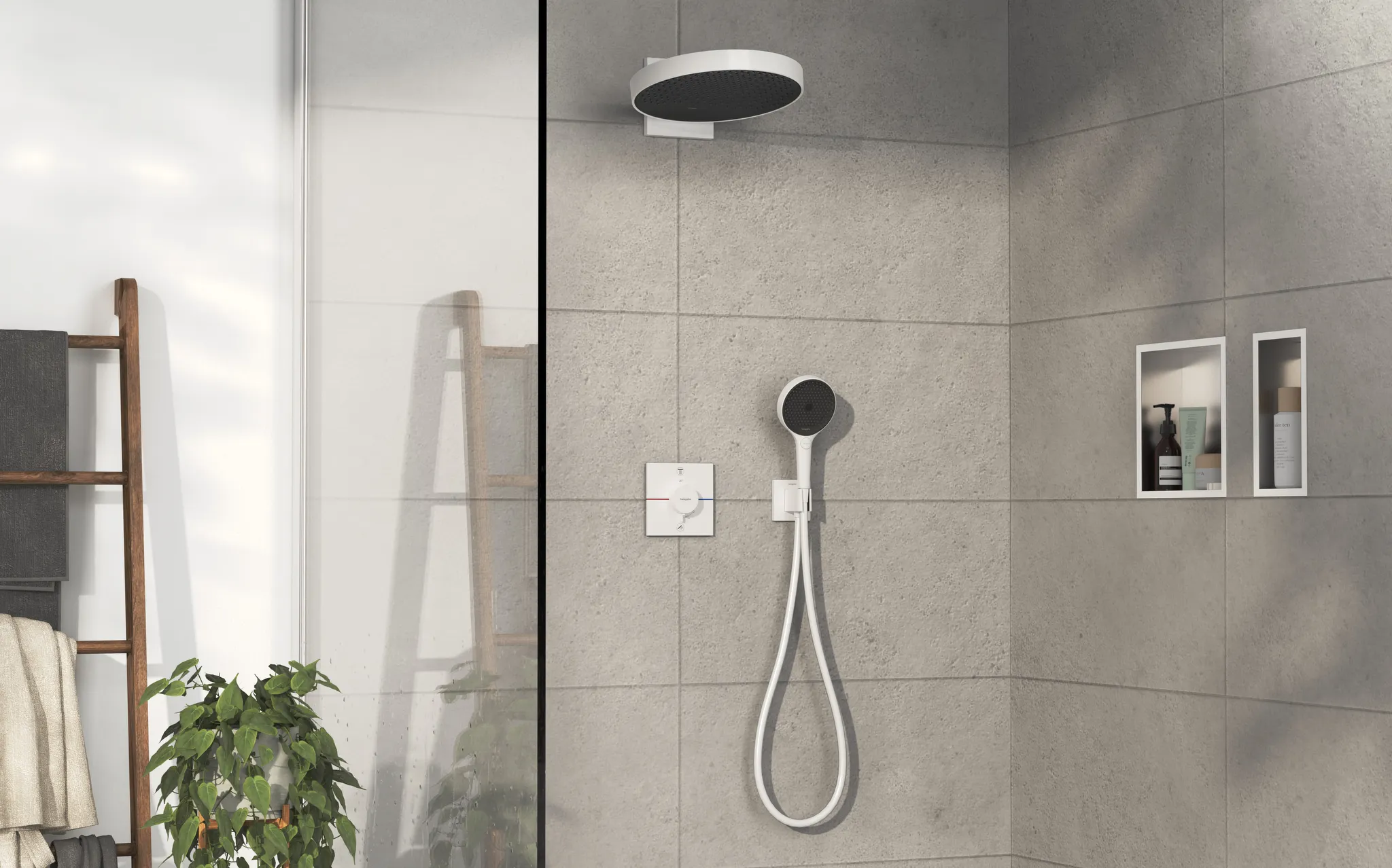 ShowerSelect Comfort E Thermostat Unterputz für 2 Verbraucher Chrom ShowerSelect Comfort E Thermostat Unterputz für 2 Verbraucher Chrom