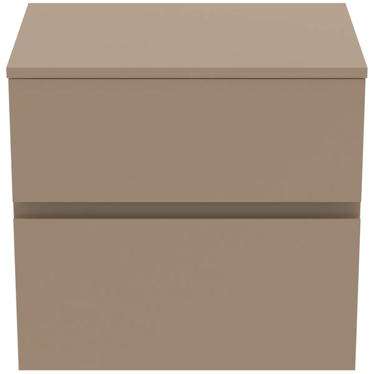 Ideal Standard Waschtischunterschrank Finesse ohne Ausschnitt, 602x440x558mm, 2 Auszüge, Greige matt Ideal Standard Waschtischunterschrank Finesse ohne Ausschnitt, 602x440x558mm, 2 Auszüge, Greige matt