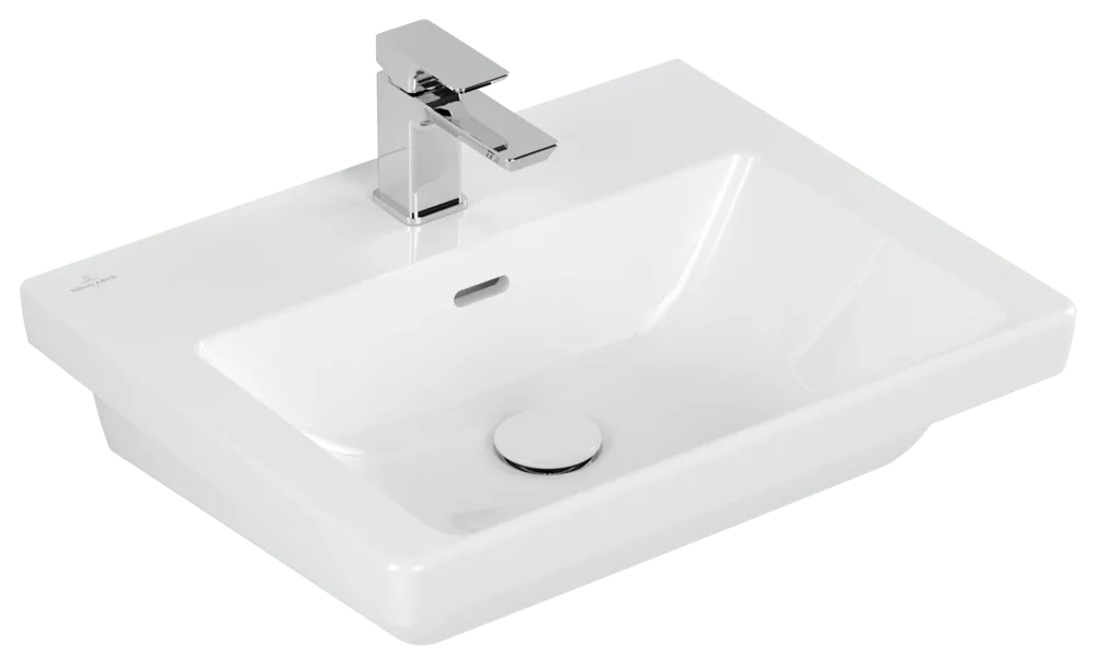 Villeroy & Boch Subway 3.0 Wandwaschbecken, 550x440x165mm, weiß Alpin, glänzend, mit Überlauf, für 3-Loch-Armatur Villeroy & Boch Subway 3.0 Wandwaschbecken, 550x440x165mm, weiß Alpin, glänzend, mit Überlauf, für 3-Loch-Armatur