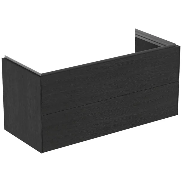 Ideal Standard Waschtischunterschrank „Conca“ 120 × 55,5 × 50,5 cm Eiche geflammt Furnier