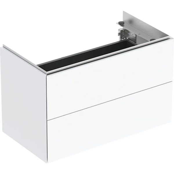 ONE Unterschrank für Waschtisch, mit zwei Schubladen, verkürzte Ausladung: 74.5x46.5x39.5cm, weiß ONE Unterschrank für Waschtisch, mit zwei Schubladen, verkürzte Ausladung: 74.5x46.5x39.5cm, weiß