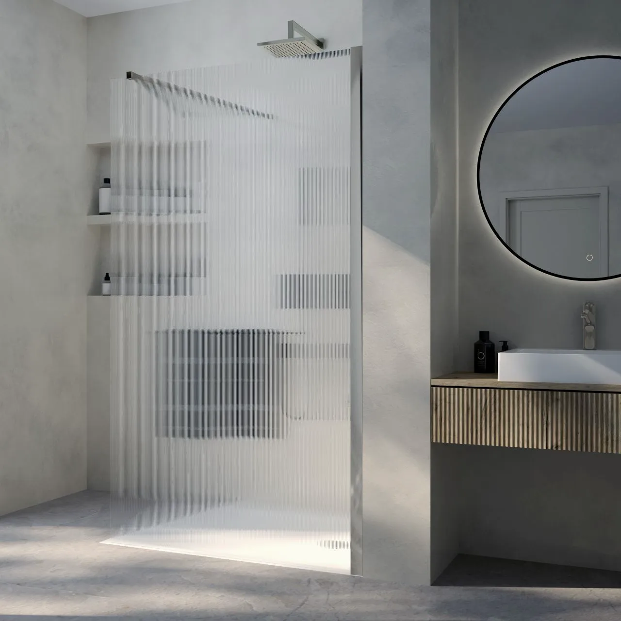 Hoesch Duschabtrennung „Structura“ Profile eloxal silber, L: 900 mm Hoesch Duschabtrennung „Structura“ Profile eloxal silber, L: 900 mm