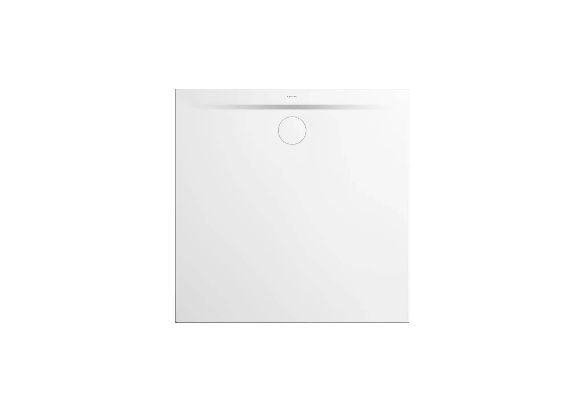 Kaldewei quadrat Duschwanne „Superplan Zero“ 100 × 100 cm ohne Oberflächenbeschichtung, mit Invisible Grip, in alpinweiß matt