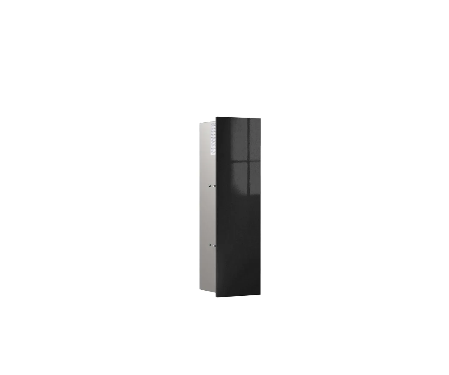 WC-Modul asis pure mit Glasfront Türanschlag rechts, Unterputz, 1-türig 600mm, schwarz WC-Modul asis pure mit Glasfront Türanschlag rechts, Unterputz, 1-türig 600mm, schwarz