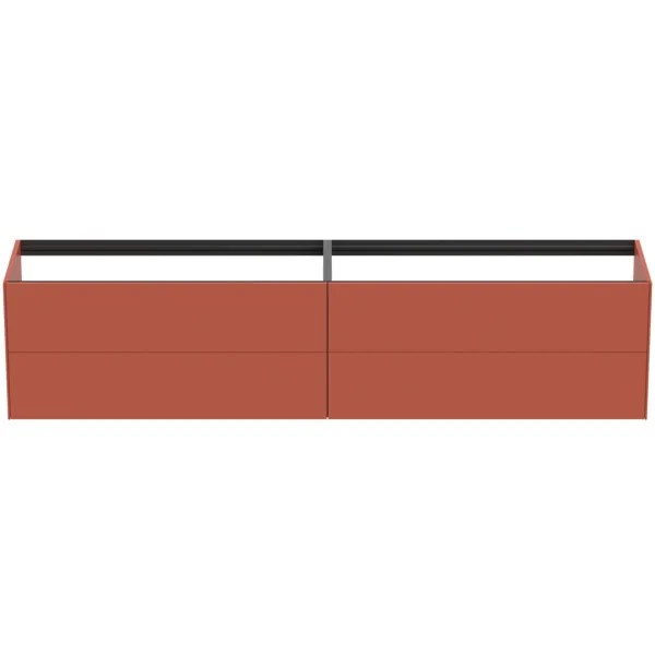 Ideal Standard Waschtischunterschrank Conca, 4 Auszüge, ohne Platte, 2385x505x540 mm, Sunset