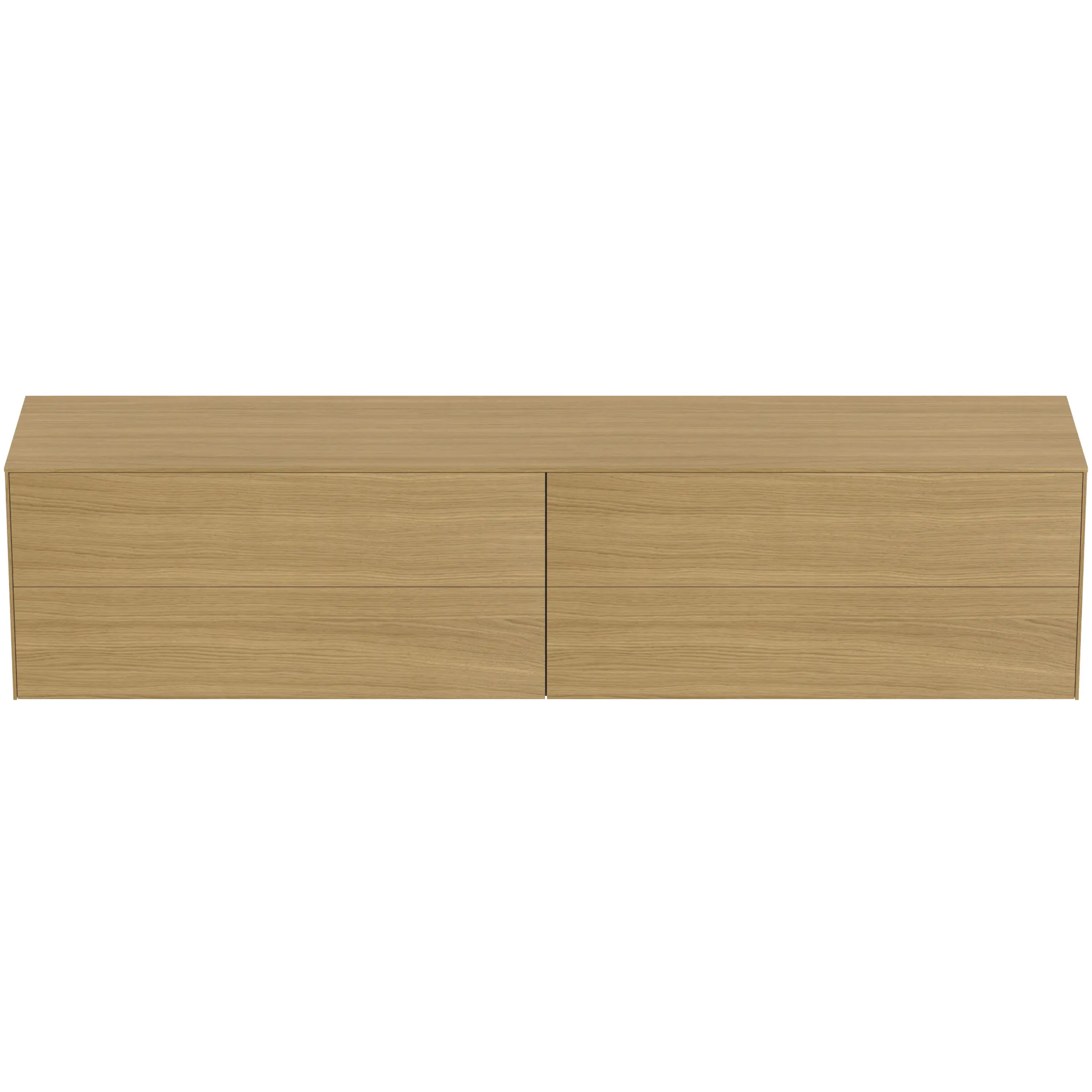 Ideal Standard Waschtischunterschrank „Conca“ 238,7 × 55 × 50,5 cm Eiche hell Furnier Ideal Standard Waschtischunterschrank „Conca“ 238,7 × 55 × 50,5 cm Eiche hell Furnier