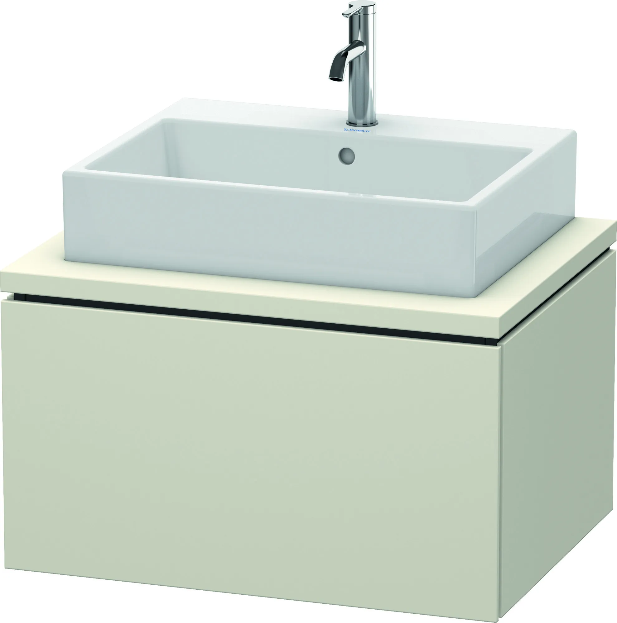 Duravit Waschtischunterschrank wandhängend „L-Cube“ 72 × 40 × 54,7 cm Taupe Matt Duravit Waschtischunterschrank wandhängend „L-Cube“ 72 × 40 × 54,7 cm Taupe Matt