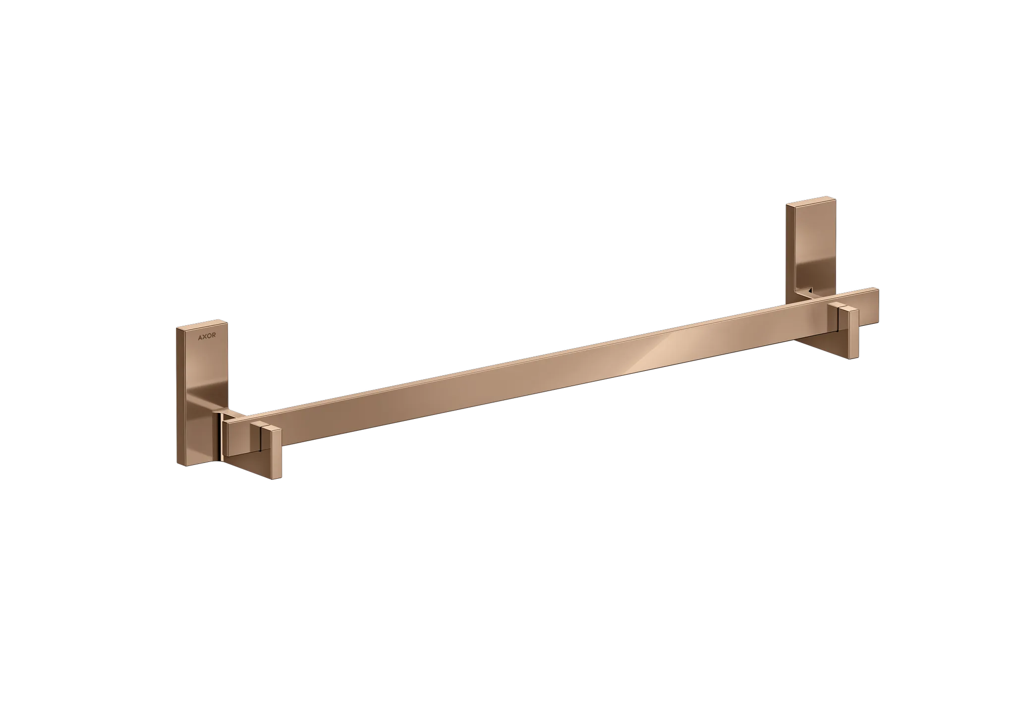 Hansgrohe AXOR Universal Rectangular Badetuchhalter 600 mm, Polished Red Gold