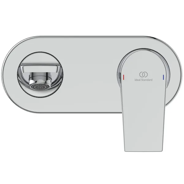 Wand-Waschtischarmatur Unterputz Tesi, 5 l/min., Bausatz 2, Ros.193x83mm, Ausladung 173mm, Chrom Wand-Waschtischarmatur Unterputz Tesi, 5 l/min., Bausatz 2, Ros.193x83mm, Ausladung 173mm, Chrom