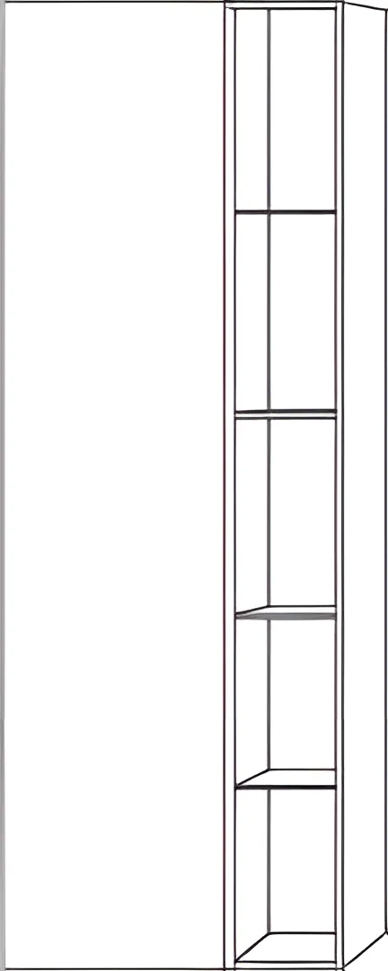 Sanipa Stauraumschrank „3way“ 600 × 1700 × 345 mm Anschlag links, in Anthrazit (matt), Anschlag links Sanipa Stauraumschrank „3way“ 600 × 1700 × 345 mm Anschlag links, in Anthrazit (matt), Anschlag links
