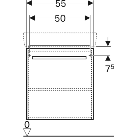Geberit Waschtischunterschrank „Renova Comprimo“