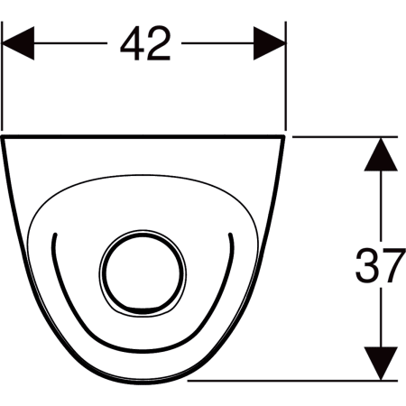 wasserloses Urinal „Tamina“, ohne Zielobjekt 