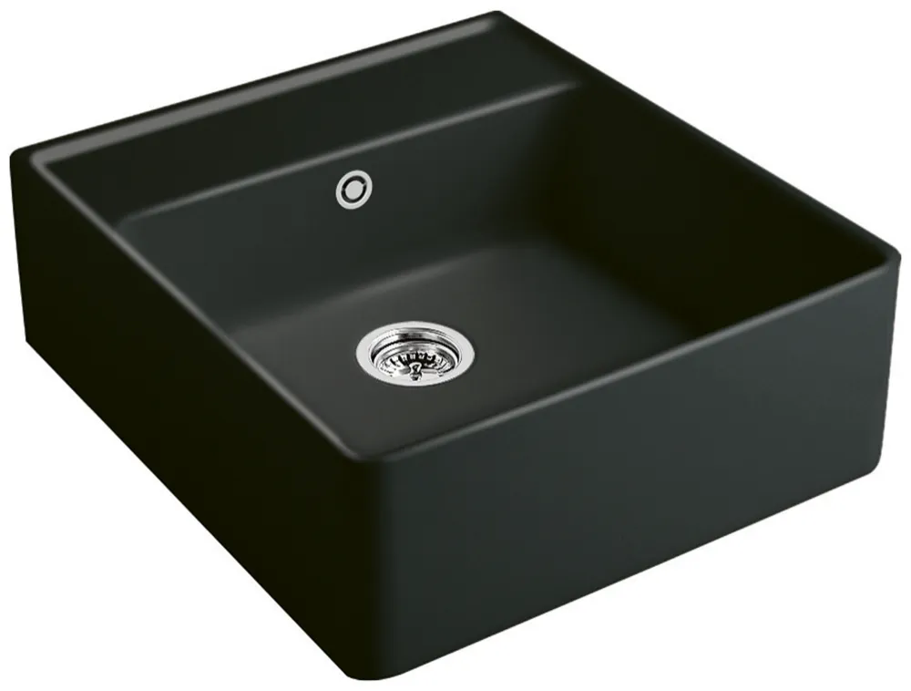 Villeroy & Boch Küchenspülbecken „Spülstein“ 595 × 630 × 220 mm in Mosaique Black