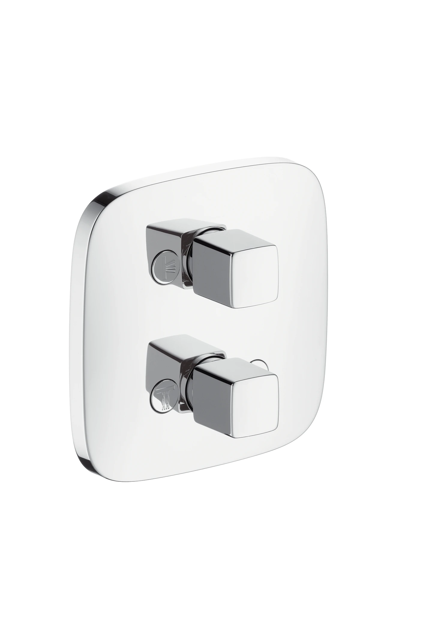 Fertigset iControl PuraVida Absperr- und Umstellventil chrom