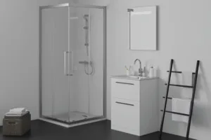 Ideal Standard Duschwanne „UltraFlatSi.life“ 90 × 90 cm in Carraraweiß
