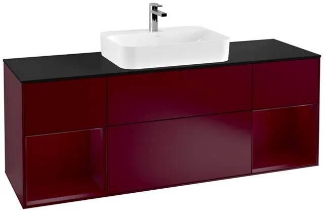 Villeroy & Boch Waschtischunterschrank „Finion“ für Schrankwaschtisch 1600 × 603 × 501 mm Peony Matt Lacquer, für Becken mittig Villeroy & Boch Waschtischunterschrank „Finion“ für Schrankwaschtisch 1600 × 603 × 501 mm Peony Matt Lacquer, für Becken mittig