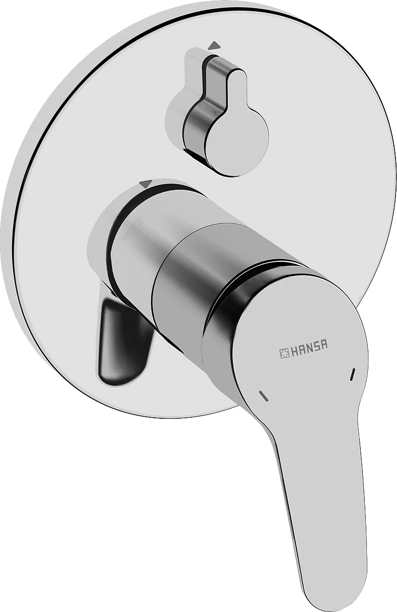 HansaMIX Wannen- und Brausearmatur, Einhebelmischer Fertigmontageset für Wanne/Brause HansaMIX 8184 Rosette rund Chrom HansaMIX Wannen- und Brausearmatur, Einhebelmischer Fertigmontageset für Wanne/Brause HansaMIX 8184 Rosette rund Chrom