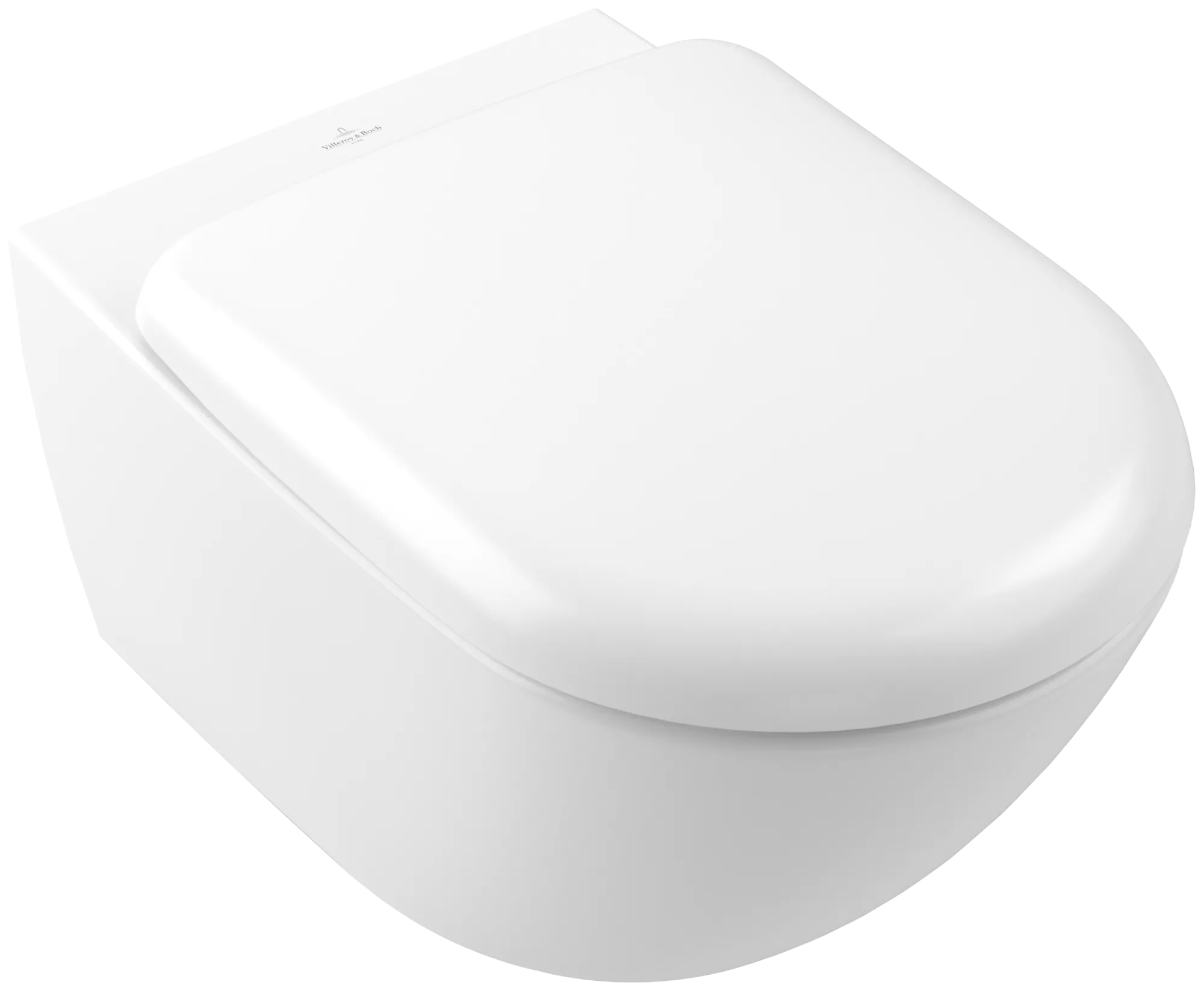 Villeroy & Boch Tiefspül-WC Antao 4674T0, spülrandlos, wandhängend, Stone White CeramicPlus, 370x560 mm, Höhe 355 mm, TwistFlush-Technologie