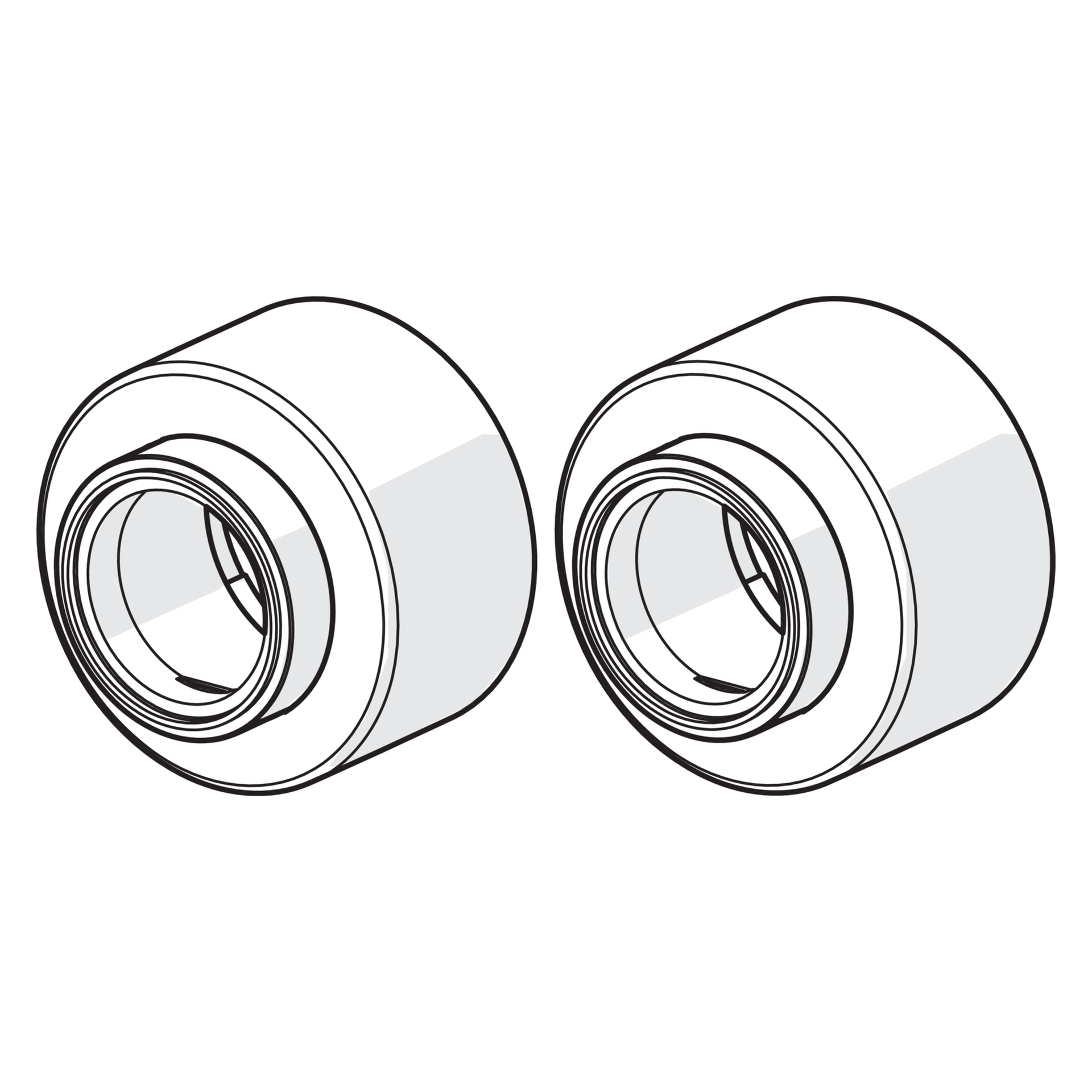 Hansa Rosette in Chrom Hansa Rosette in Chrom