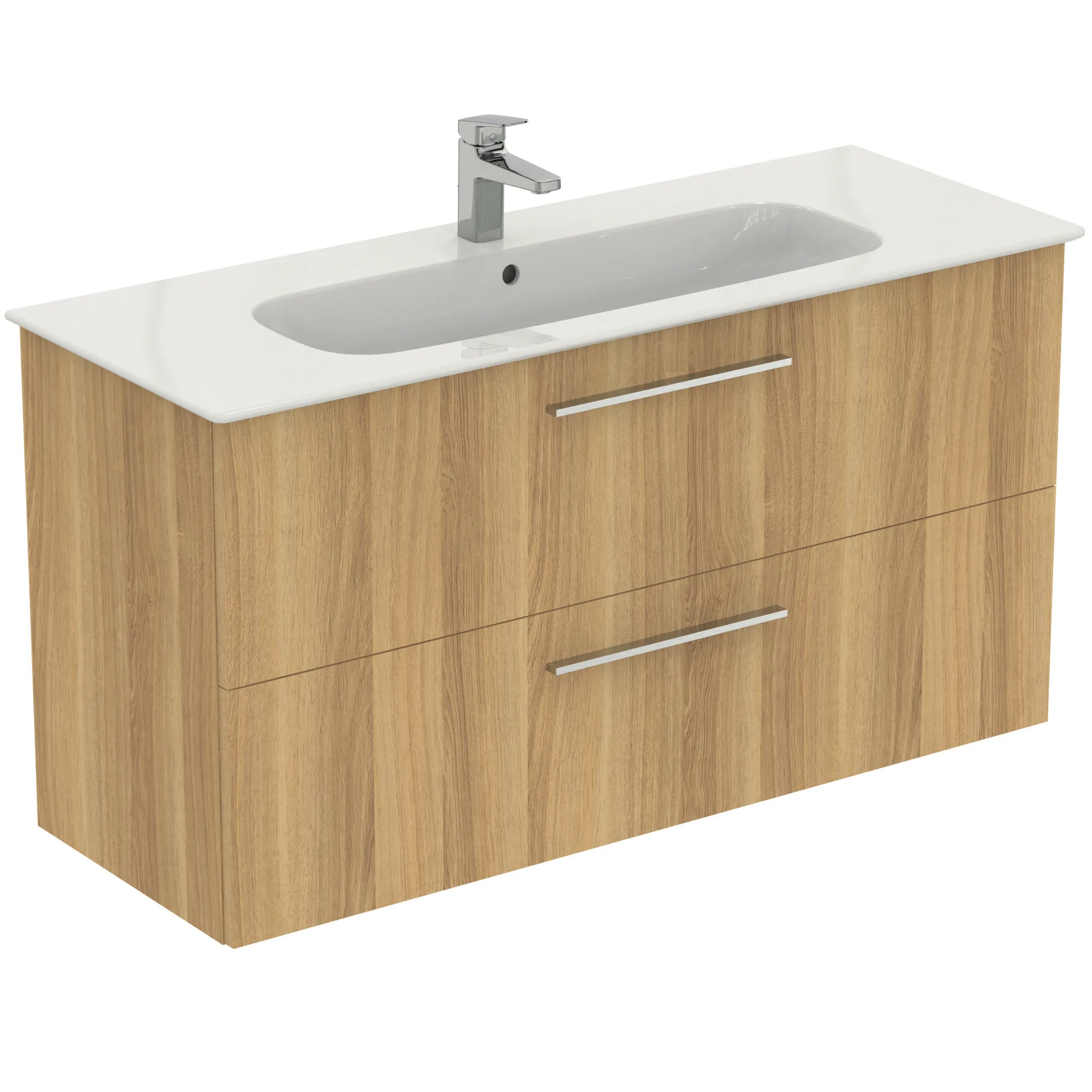 Möbelpaket i.life A mit Waschtisch 120cm und Unterschrank mit chrom Griff Weiß matt Möbelpaket i.life A mit Waschtisch 120cm und Unterschrank mit chrom Griff Weiß matt