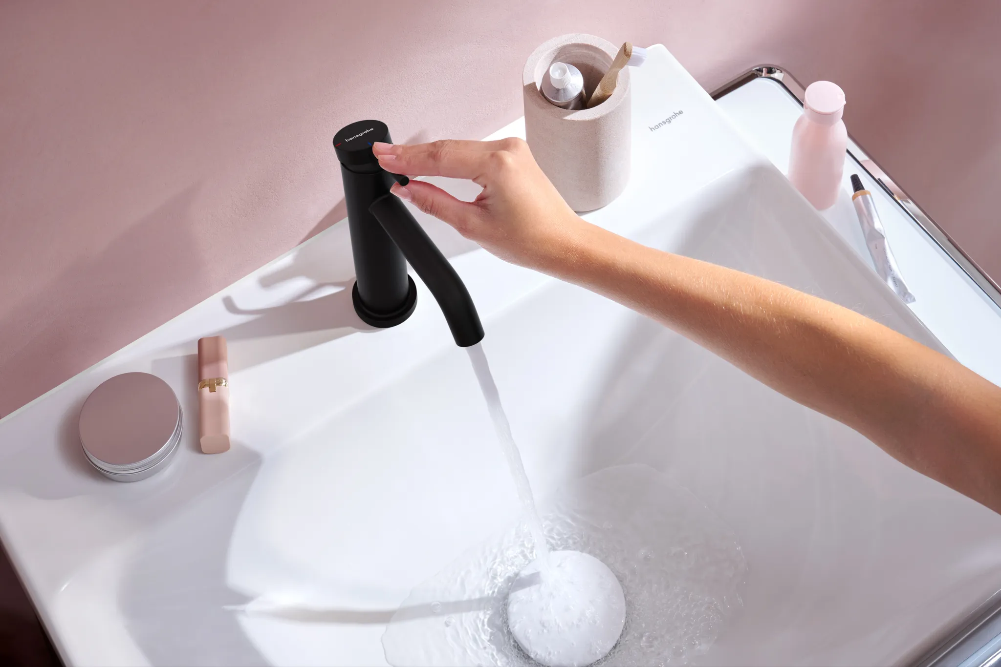 Hansgrohe Xelu Q Waschtisch 600⁄480 mit Hahnloch ohne Überlauf, SmartClean, Weiß Hansgrohe Xelu Q Waschtisch 600⁄480 mit Hahnloch ohne Überlauf, SmartClean, Weiß