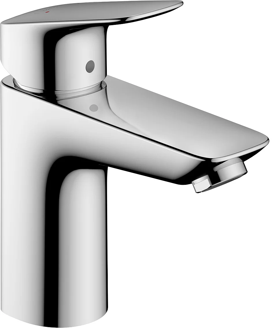 Hansgrohe Logis Einhebel-Waschtischmischer 100 chrom mit Metall-Ablauf, Ausladung 108 mm, Auslaufhöhe 93 mm Hansgrohe Logis Einhebel-Waschtischmischer 100 chrom mit Metall-Ablauf, Ausladung 108 mm, Auslaufhöhe 93 mm