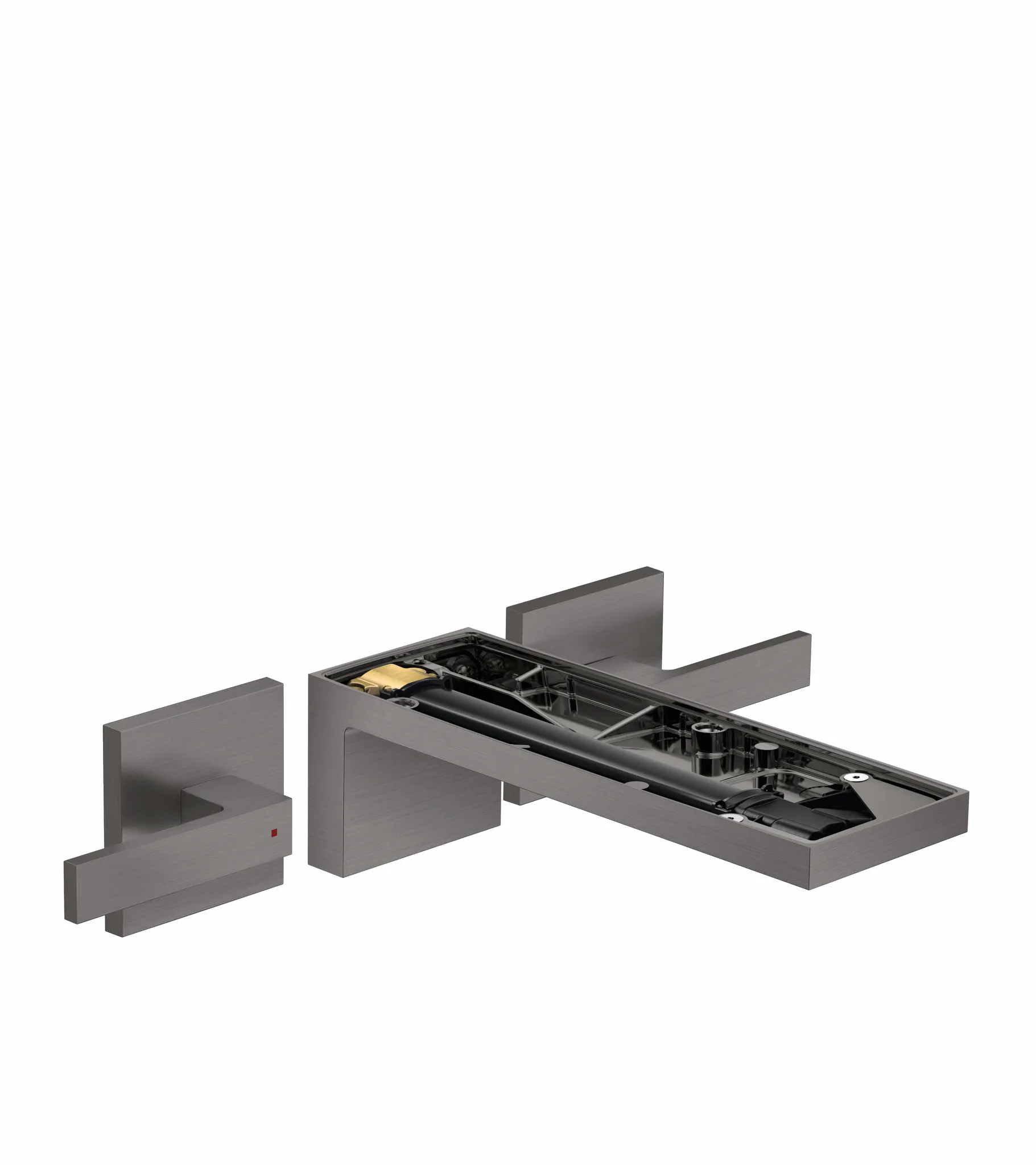 AXOR MyEdition 3-Loch Waschtischarmatur Unterputz für Wandmontage mit Auslauf 221 mm, ohne Platte Chrom AXOR MyEdition 3-Loch Waschtischarmatur Unterputz für Wandmontage mit Auslauf 221 mm, ohne Platte Chrom