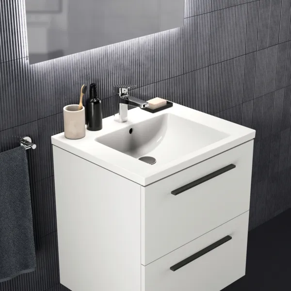 Ideal Standard Waschtischunterschrank „i.lifeB“ 60 × 63 × 50,5 cm Weiß matt Ideal Standard Waschtischunterschrank „i.lifeB“ 60 × 63 × 50,5 cm Weiß matt