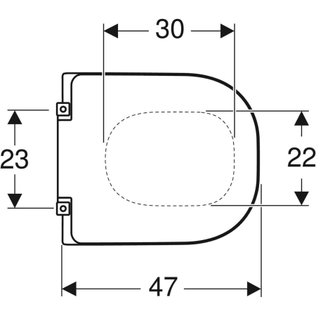 Geberit WC-Sitz ehemals Keramag „Renova Comfort“, Befestigung von unten Geberit WC-Sitz ehemals Keramag „Renova Comfort“, Befestigung von unten