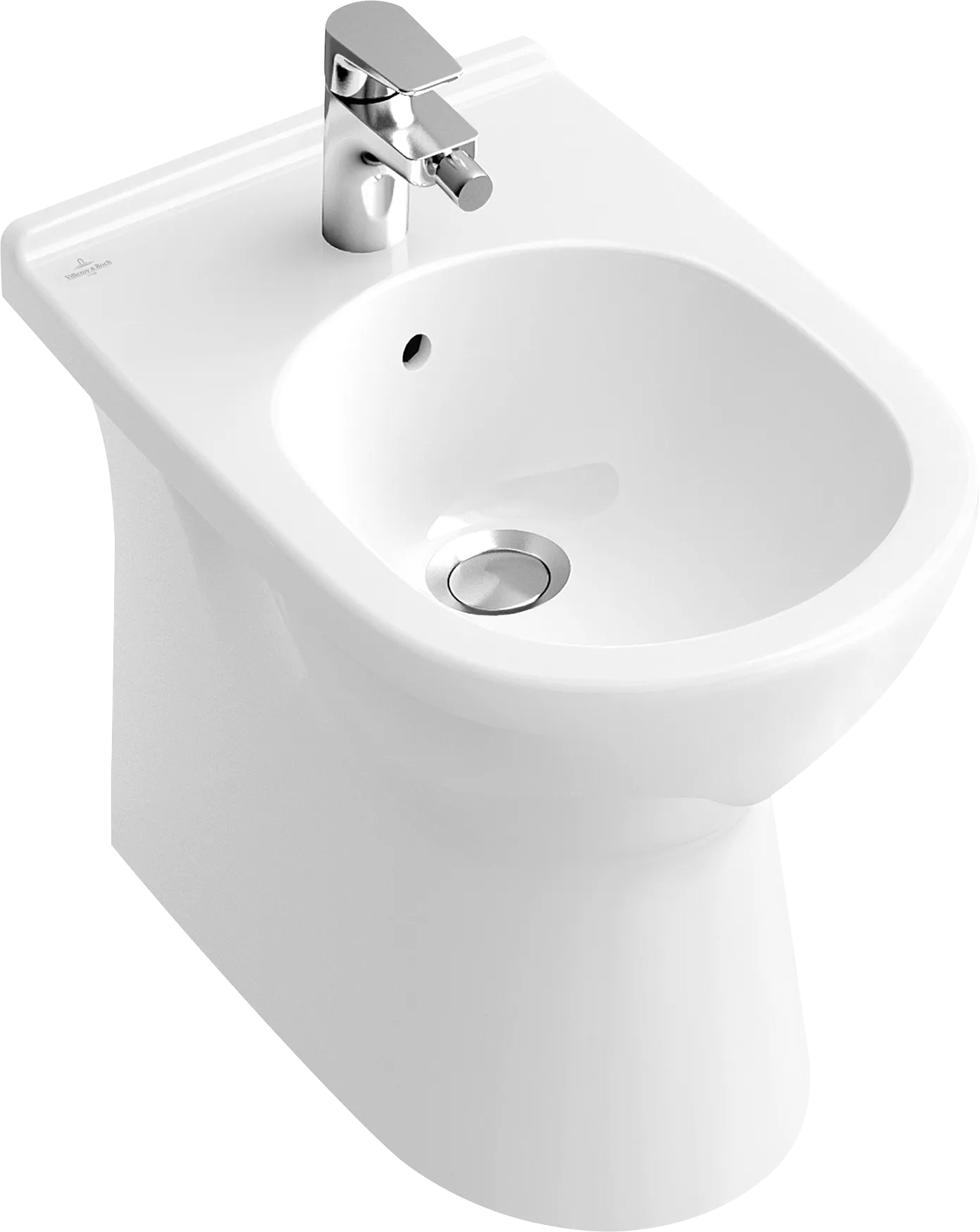 Bidet O.novo 546100, 570 x 360 x 400 mm, Oval, bodenstehend, Weiß Alpin