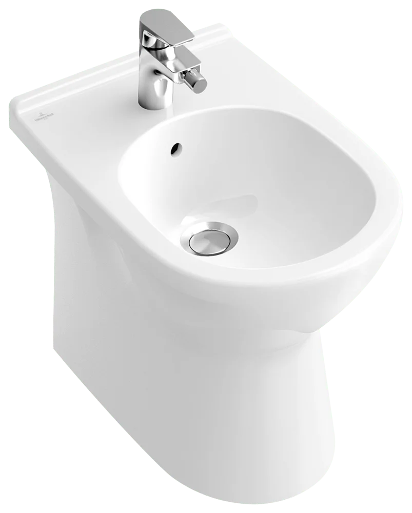 Villeroy & Boch O.novo Bidet 266-1 Keramik, oval, bodenstehend, Weiß Alpin