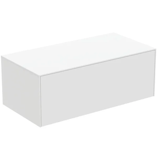 Ideal Standard Waschtischunterschrank „Conca“ 100,2 × 37 × 50,5 cm Weiß matt lackiert Ideal Standard Waschtischunterschrank „Conca“ 100,2 × 37 × 50,5 cm Weiß matt lackiert