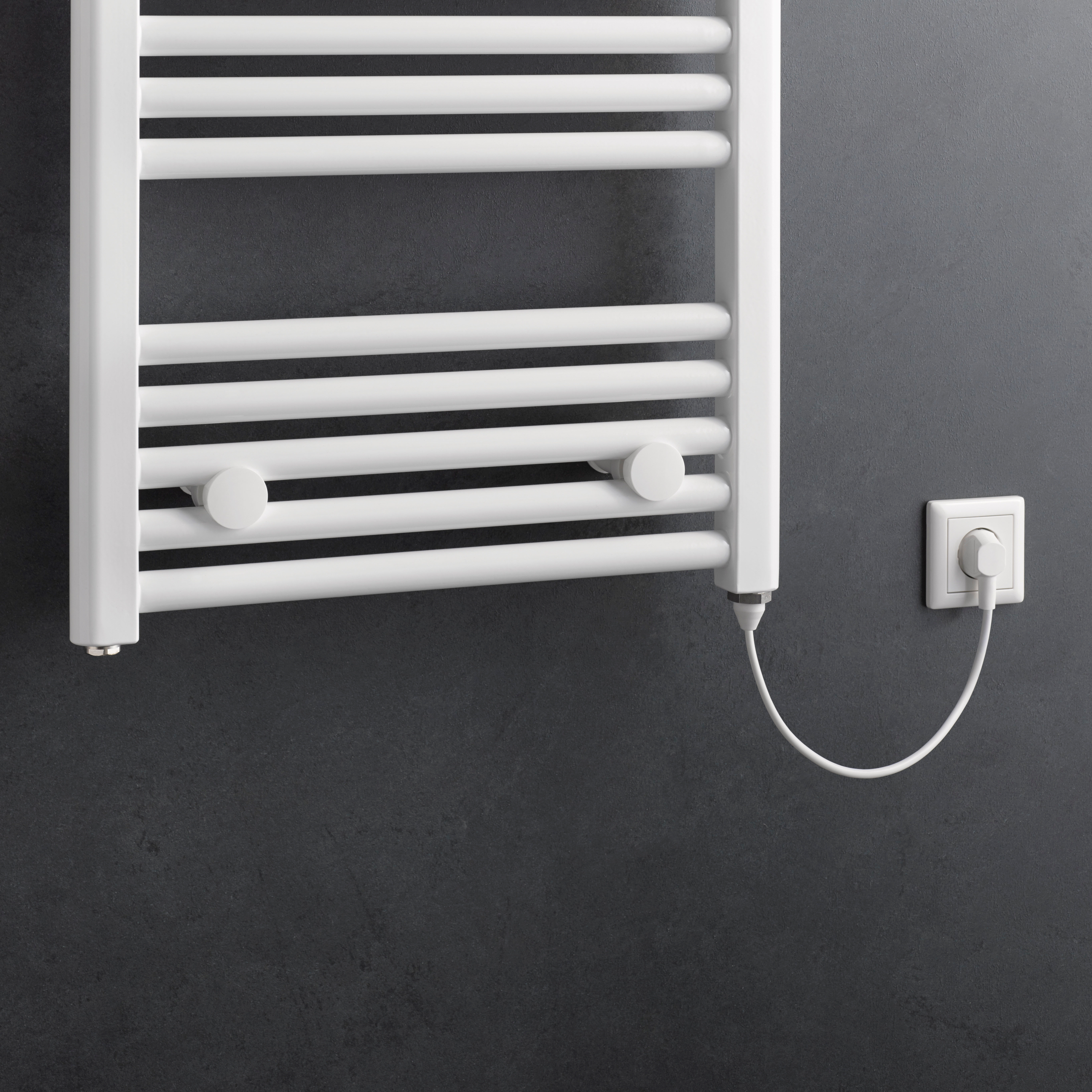 HSK Design-Handtuchwärmer „Line“ Elektrobetrieb 60 × 121,5 cm in Weiß HSK Design-Handtuchwärmer „Line“ Elektrobetrieb 60 × 121,5 cm in Weiß